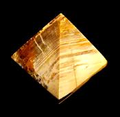 PYRAMID IN PETRIFIED WOOD.   SP10047POL