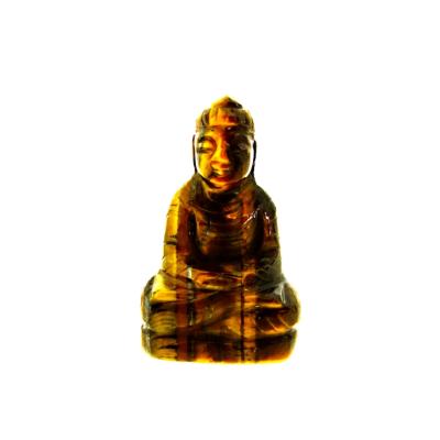 GUAN YIN GODDESS CARVING IN TIGERSEYE.   SP13287POL