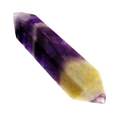 CHEVRON AMETHYST DOUBLE TERMINATED POLISHED POINT SPECIMEN.   SP14432POL