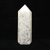 White Howlite Fully Polished Point/ Tower Specimen.   SP15645POL