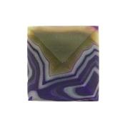 Pyramid in Purple/ Grey Coloured Agate.   SP15674POL