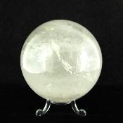 Gemstone Sphere in Cloudy/ Milky Quartz.   SP15741SLF