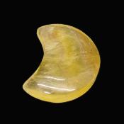 Carving of the Moon in Yellow Fluorite.  SP16314POL