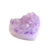 Amethyst Druze Heart Featuring Polished Edge and Rear Face.   SP16478POL