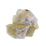 Graphite Sprays In Calcite Raw Crystal Specimen.   SP16793