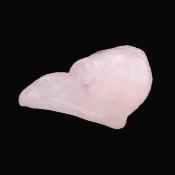 Raven Skull Carving In Rose Quartz.   SP17200POL