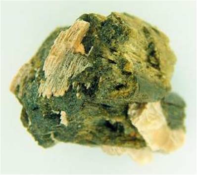 EPIDOTE CRYSTAL SPECIMEN WITH MICA INCLUSION. (BRAZIL). SP2310</span