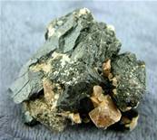 AEGIRINE WITH ZIRCON & FELDSPAR CRYSTAL SPECIMEN. SP3364