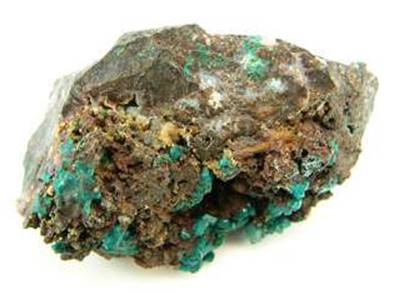 DIOPTASE ON MATRIX CRYSTAL SPECIMEN. SP3765