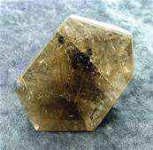 SMOKEY QUARTZ WITH GOLDEN RUTILE POLISHED 'FREE FORM' CRYSTAL. SP5234POL