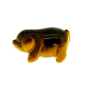 CARVING OF A PIG IN TIGERSEYE.   SPR15072POL