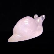 Gemstone Carving Of A Snail In Rose Quartz.   SPR16803POL