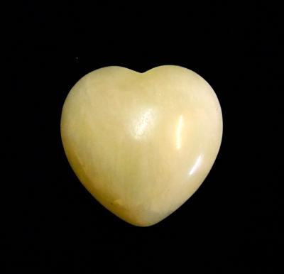 LARGE NEW JADE PUFF HEART.   SPR9867POL