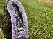 AMETHYST CAVE SPECIMEN with sparkling calcite sp13451