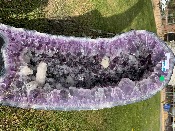 AMETHYST CAVE SPECIMEN with sparkling calcite sp13451