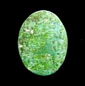 MALACHITE DOME POLISHED OVAL CABOCHON.   SP11022POL