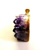 AMETHYST DRUZE HEART PENDANT.   SP12801PEND