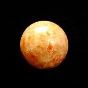 GEMSTONE SPHERE IN SUNSTONE.    SP13814POL