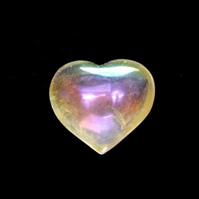 ANGEL AURA QUARTZ PUFF HEART.   SP14634POL