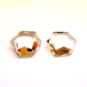 STAR OF DAVID PAIR IN QUARTZ.   SP14827POL