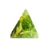 GEMSTONE PYRAMID IN PREHNITE.   SP14856POL