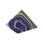 Pyramid in Purple/ Grey Coloured Agate.   SP15674POL