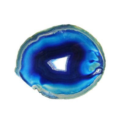 Agate Polished Geode Slice Specimen Coloured Blue.   SP15682POL