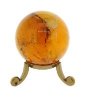 Gemstone Sphere in Yellow Fluorite.   SP16319POL