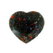 Fully Polished Gemstone Heart In African Bloodstone.   SP16521POL