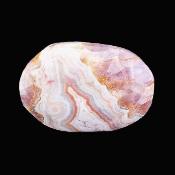 Amethyst With Crazy Lace Agate Polished Oval Palm Stone.   SP17103POL