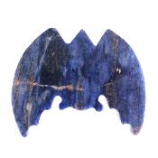 Carving Of A Bat In Blue Sodalite.   SP17145POL
