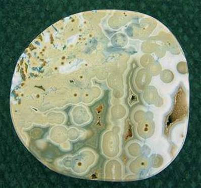 ORBICULAR JASPER POLISHED SLICE SPECIMEN (MADAGASCAR). SP2034POL