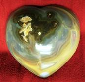 LARGE AGATE GEODE HEART. SP3331SHLF