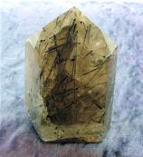 TOURMALINE IN QUARTZ POLISHED POINT. SP6583POL