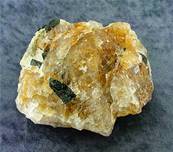 BLACK TOURMALINE IN IRON HYDRATE QUARTZ. SP7470