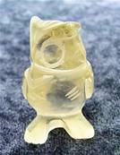 OWL CARVING IN QUARTZ. SP7951POL