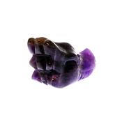 DRAGON'S HEAD CARVING IN AMETHYST.   SPR14762POL