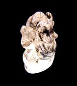 CARVING OF THE HINDU GOD GANESH IN QUARTZ.   SP11515POL