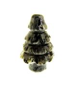 GEMSTONE MINI CHRISTMAS TREE CARVING IN LARVIKITE.   SP12971POL