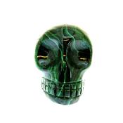 SKULL CARVING IN MALACHITE.   SP14366POL