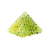 GEMSTONE PYRAMID IN PREHNITE.   SP14855POL