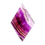 Fluorite fully polished diamond shaped slice specimen.  SP15406POL