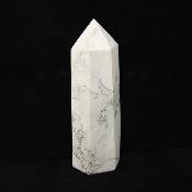 White Howlite Fully Polished Point/ Tower Specimen.   SP15645POL