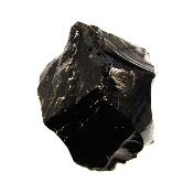 Fractured Black Obsidian Raw Crystal Specimen.   SP16280SLF