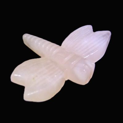 Carving Of A Dragonfly In Rose Quartz.   SP16676POL
