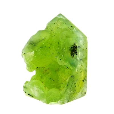 Prehnite With Epidote Partially Polished Botryoidal Point/ Tower Specimen.   SP16858POL