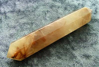 QUARTZ DOUBLE TERMINATED HEALING WAND. SP5233POL