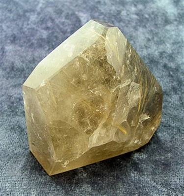 SMOKEY QUARTZ WITH GOLDEN RUTILE POLISHED 'FREE FORM' CRYSTAL. SP5235POL