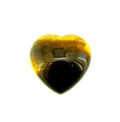 TIGERS EYE MINI PUFF HEART.   SPR12393POL