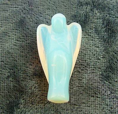 MINI ANGEL CARVING IN OPALITE. SPR6016POL